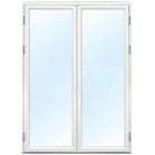 3-glas parfönsterdörr i helglas aluminiumbeklått